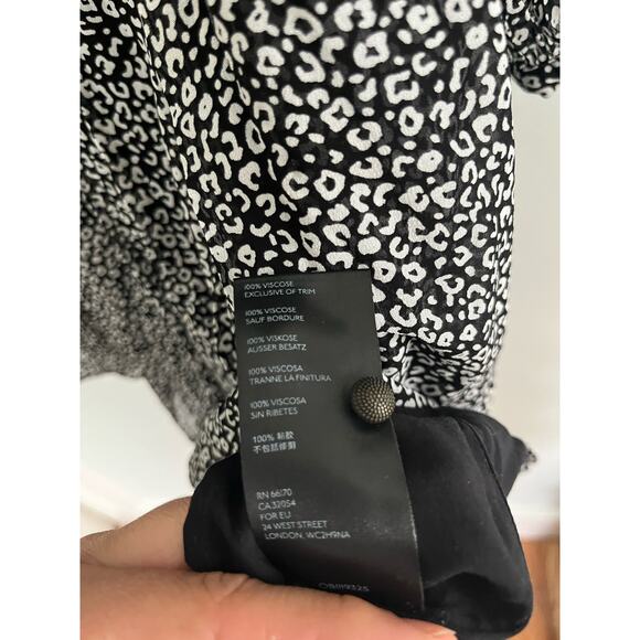 Maeve by Anthropologie | Carolyn Leopard Print Mini Dress | Sz XS Animal Print - Picture 7 of 9